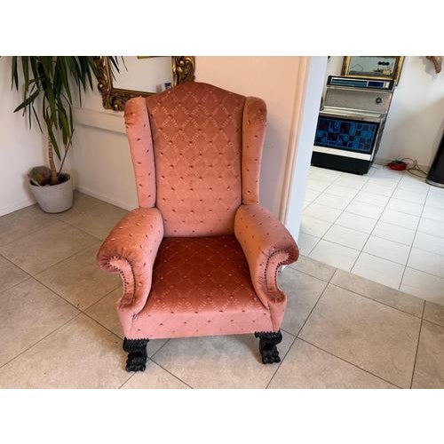 Historicism Wingback Armchair, 1880s For Sale - Image 4 of 13