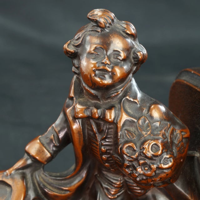 Wedding Child Single Bookend Nuart Circa 1930 For Sale - Image 4 of 8