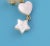 Late 20th Century Tous Mother of Pearl Lapis Rhodonite 18k Yellow Gold Dangle Earrings For Sale - Image 5 of 6