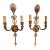 1950s French Empire Style Two-Arm Wall Sconce, Pair For Sale