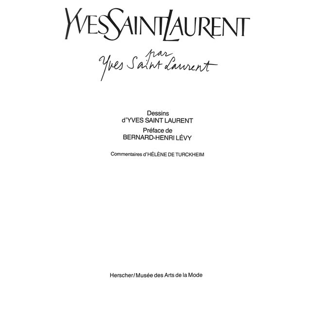 LEVY, Bernard-Henri [Preface de] [221] pp. Editions Herscher/ Musee Des Arts De La Mode 1986 12 5/8" x 9 3/4" Monograph on...