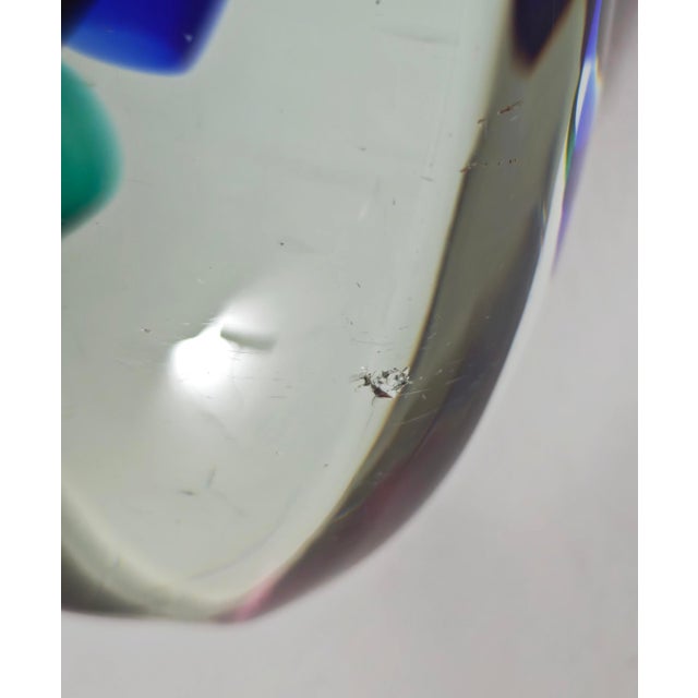 Mid-Century Modern Multicolored Sommerso Glass Vase in the style of Salviati, Italy, 1970s For Sale - Image 15 of 18