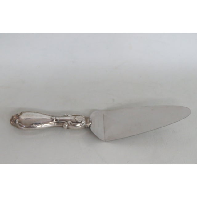 Pie Cake Server Stainless Steel Blade With Sterling Sea Shell Motif Handle 5006b For Sale - Image 10 of 14