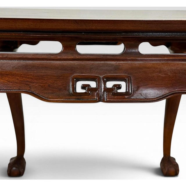 Vintage Drexel Heritage Ming Treasure Burlwood Asian Modern Side Table For Sale - Image 9 of 18
