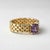 Modern Watch Band Shaped Ring With Amethyst for Men, Silver, Gold, Size 10 For Sale - Image 3 of 5