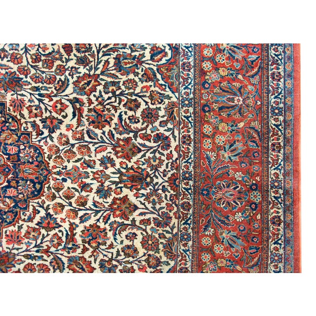 Early 20th Century Persian Kashan Rug For Sale - Image 9 of 14