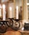 Mid Century French Louis XV Verdigris & Gilt Wrought Iron Eight-Light Chandelier For Sale - Image 9 of 10