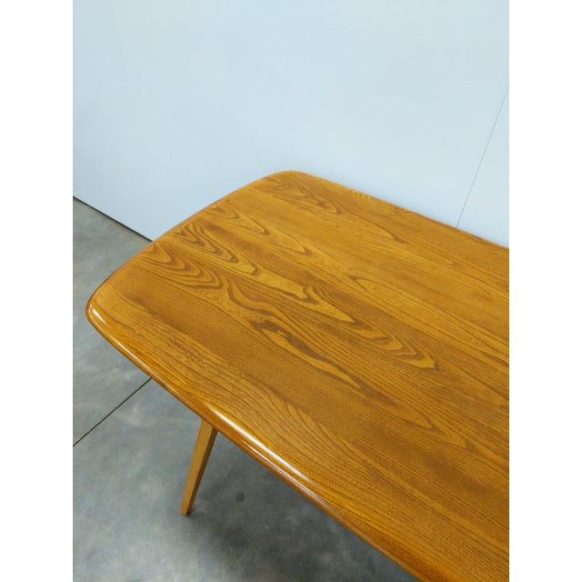 Vintage Ercol Mid Century Modern Plank Dining Table For Sale In New York - Image 6 of 9