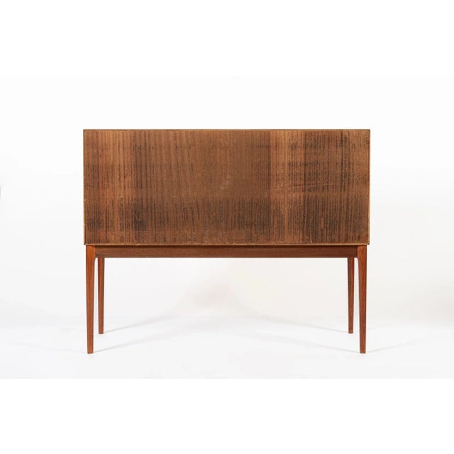 Teak Mid Century Bar Cabinet With Lazy Susan by Fredrik Kayser (Attr.) For Sale - Image 13 of 13