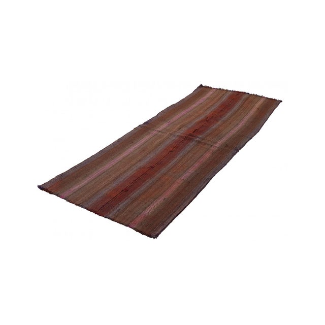 Mid-Century Modern Decorative Vintage Turkish Kilim Rug - 2`8″ X 7`3″ For Sale - Image 3 of 6