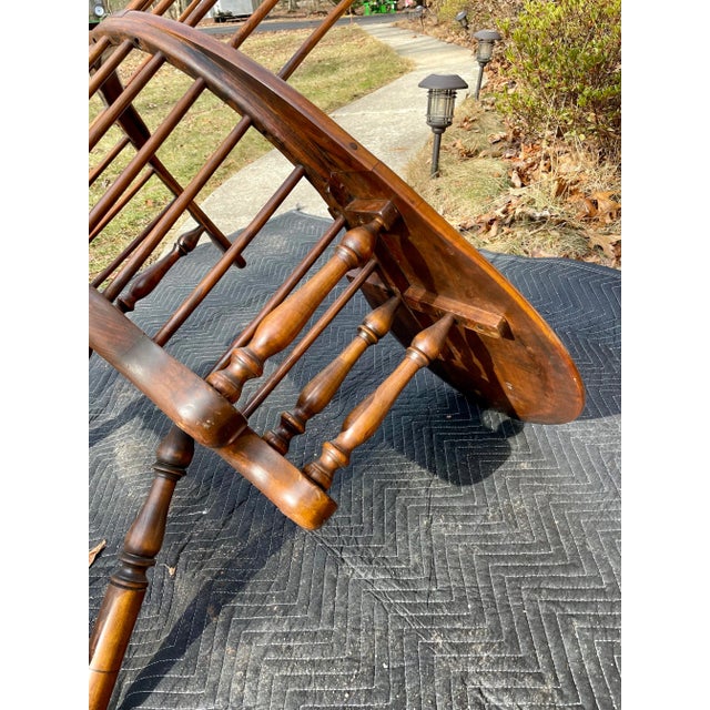 Pennsylvania Windsor Writing Chair Mid 20th Century For Sale - Image 10 of 12