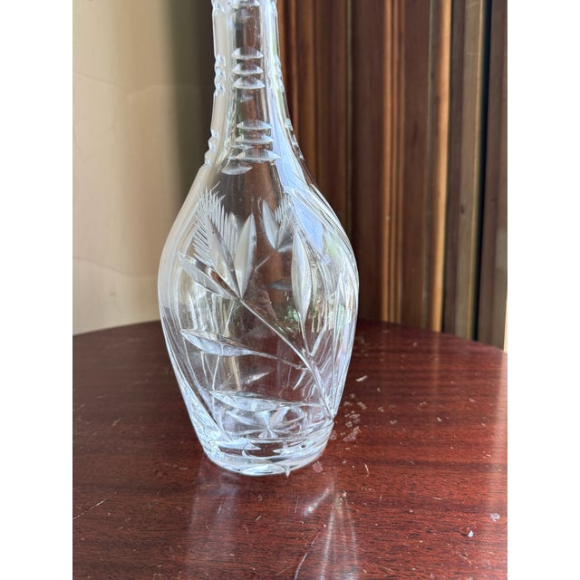 Mid 20th Century Mid Century Modern Crystal Decanter For Sale - Image 10 of 11