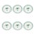 Fern & Co. X Anthropologie "The Palm Collection" Porcelain Dessert Plates - Set of 6 For Sale