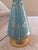 Turquoise Classic Mid Century Modern Porcelain Lamp For Sale - Image 8 of 12