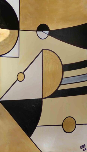Anna Maria Caboni, Geometry 1, 2010, Acrylic Painting