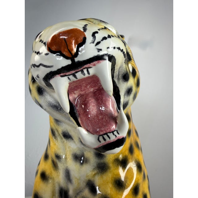 Ceramic Italian Ceramic Leopard Family Figures, 1960s, Set of 3 For Sale - Image 7 of 18