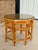 Vintage Octagonal Bamboo and Cane Side Table With Glass Top For Sale - Image 12 of 12