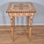 Antique Rustic Hand Painted Mustard Yellow Black & White Tall Side End Table Work Table Small Desk W/ Turned Legs For Sale In Washington DC - Image 6 of 11