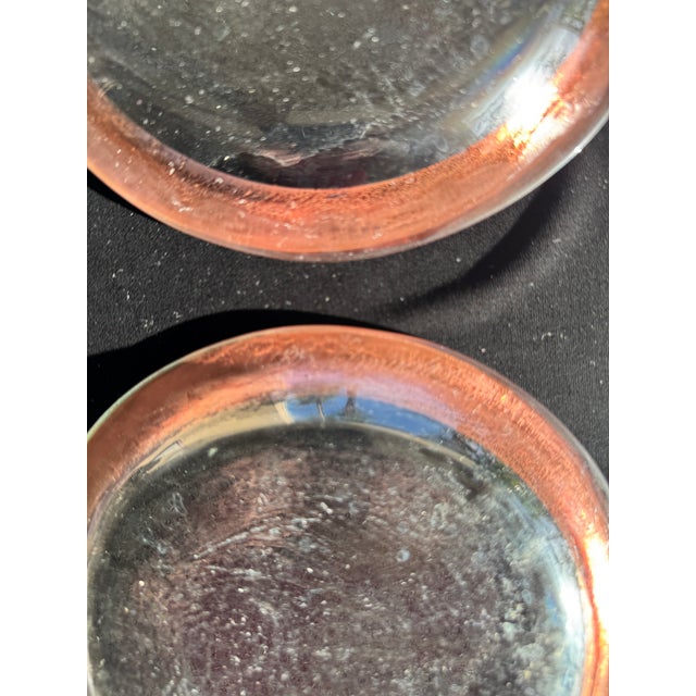 Vintage Annieglass Roman Antique Appetizer Plates – 24k Gold Rim – Signed 1980s (Set of 4) For Sale In Palm Springs - Image 6 of 8