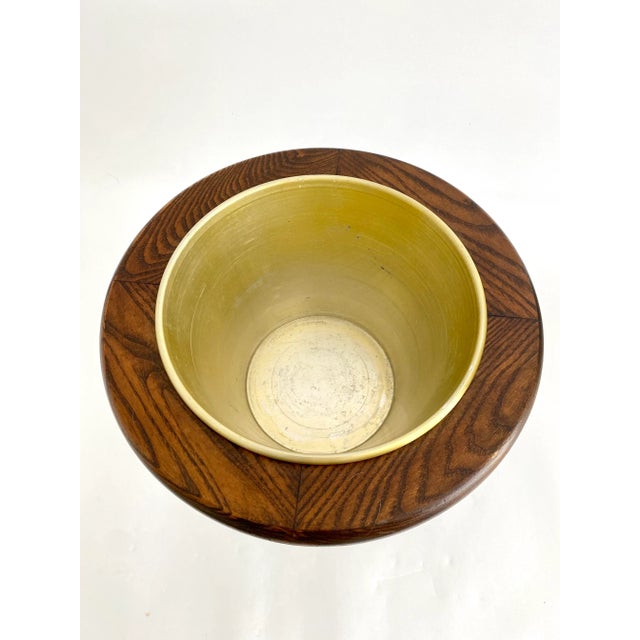 19th C Dutch Oak Turned Ice Bucket Jardiniere For Sale - Image 10 of 12
