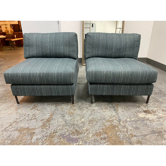Cisco Sunrise Home Deep Green Slipper Chair A Pair Chairish
