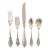 Grande Baroque 124 Pc. Dinner Sterling Wallace Silverware Set For Sale