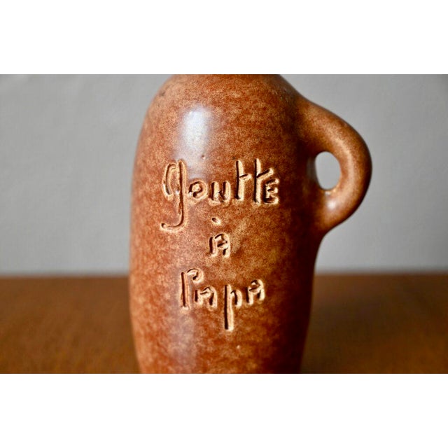 Brutalist Brutalist Goutte à Papa Ceramic Jug by Max Idlas, 1970s For Sale - Image 3 of 9
