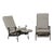 Iron Patio Armchairs With Clover and Dot Motif - a Pair For Sale