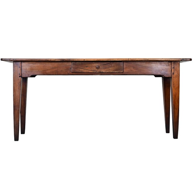 French 19th Century Solid Walnut Console For Sale - Image 10 of 10
