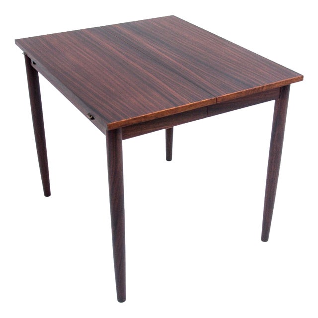 Danish Rosewood Folding Dining Table, 1960s For Sale