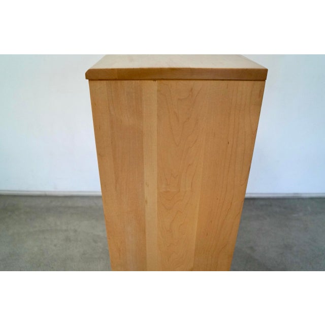 Brown 1990’s Postmodern Solid Maple Ethan Allen Bookcase For Sale - Image 8 of 12