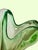 Large 1960's Asymmetrical Green and Gentle Pink Art Glass Vase, Josef Hospodka for Chrisbska For Sale - Image 9 of 12