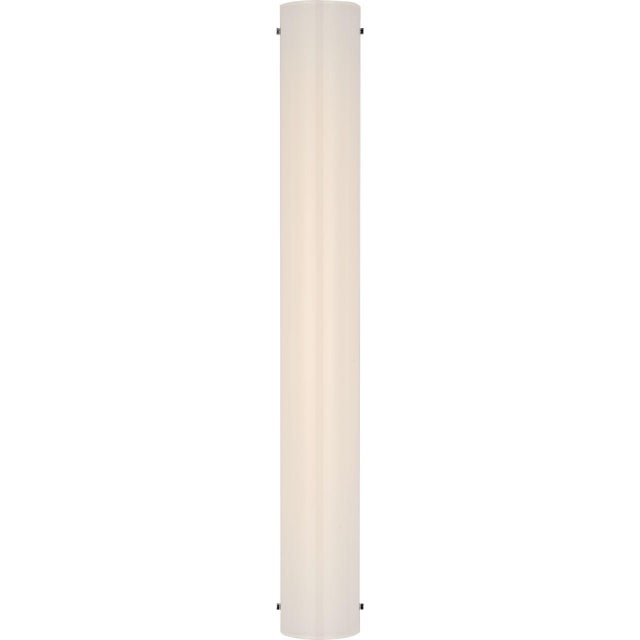 Penhold 24" Bath Light in Polished Nickel with White Glass Designer: Barbara Barry Finish: Polished Nickel Height: 24"...