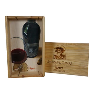 Thomas Arvid Silver Oak Cellars It Stands Alone Wine Box Serigraph 90/275 For Sale