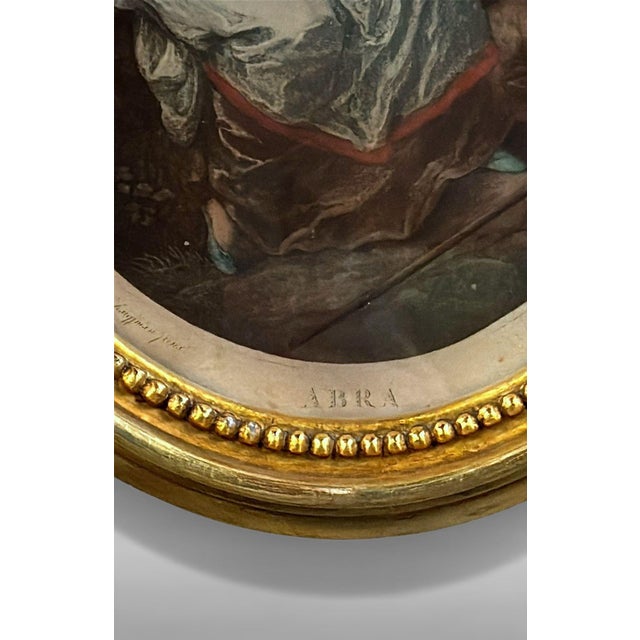 Mid 20th Century Thomas Burke After Angelika Kauffman Pair Oval Engravings in Gilt French Frames For Sale - Image 12 of 18
