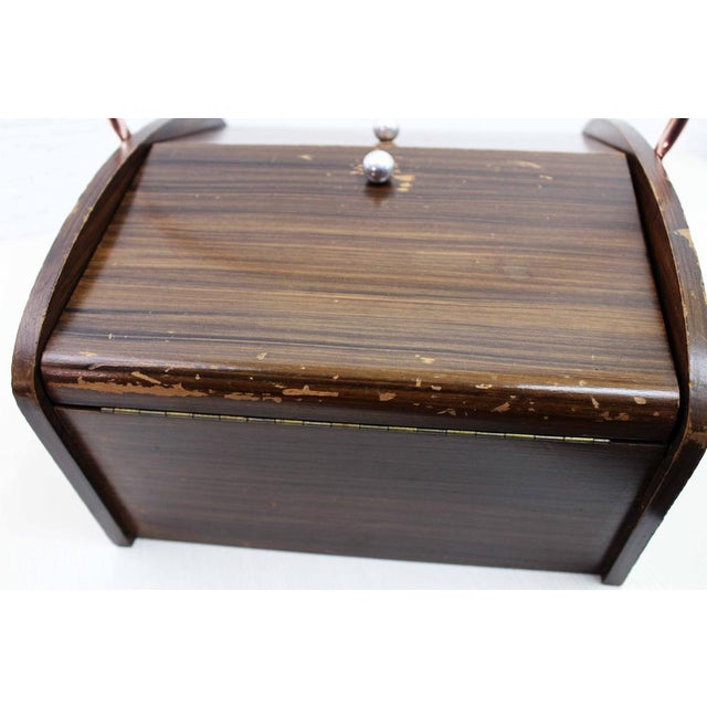 Wooden Table Worker Box, 1970s For Sale - Image 12 of 14