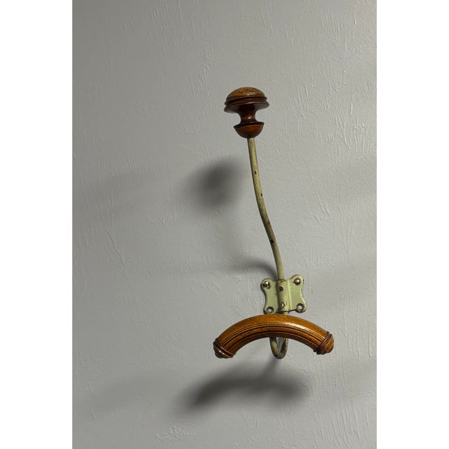 Rustic European Vintage French Wall Mounted Coat and Hat Hook For Sale - Image 3 of 10