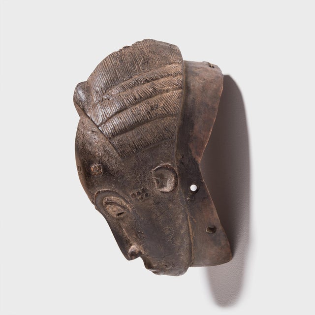 Figurative Baule Ndoma Portrait Mask, C. 1900 For Sale - Image 3 of 3