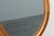 1950s Mid-Century Oval Oak Mirror, Belgium, 1950s For Sale - Image 5 of 11