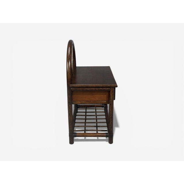 American Modern, Nightstands, Wood, Cane, Usa, 1980s For Sale In New York - Image 6 of 15