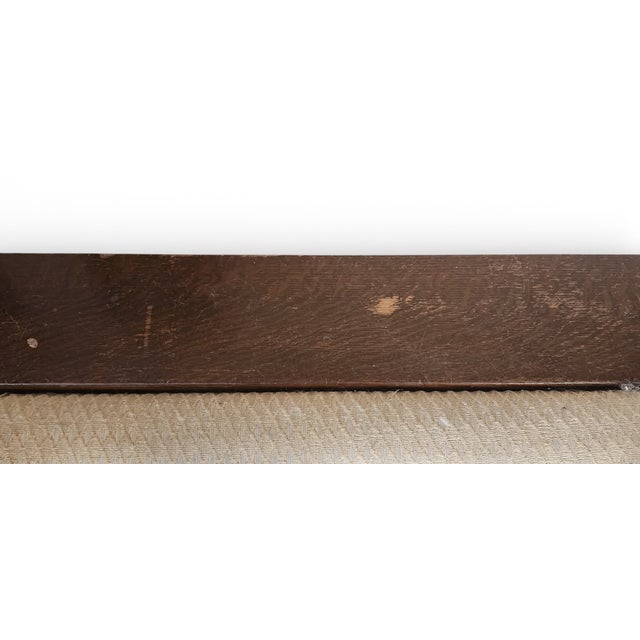 Pair 1990s Stickley Quartered Oak Mission Arts & Crafts Prairie Armchairs For Sale - Image 10 of 18