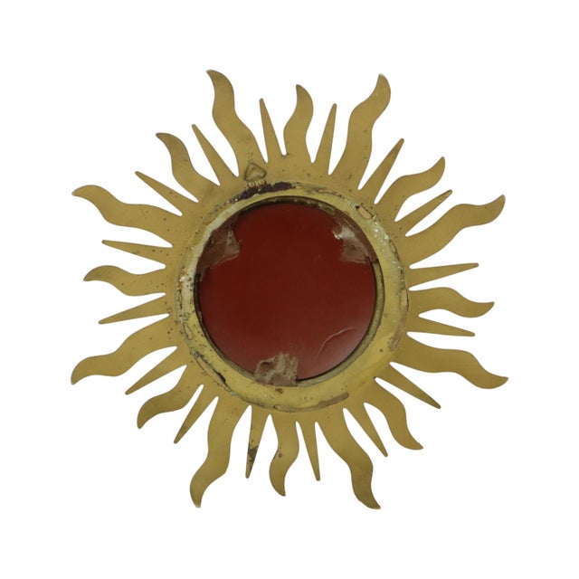 Vintage Sunburst Butler Mirror, 1960s For Sale - Image 9 of 15