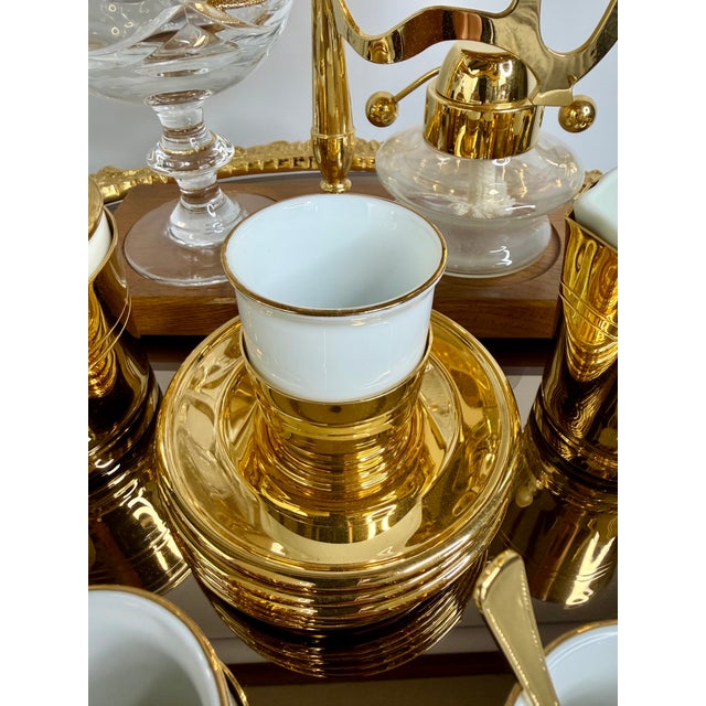 Gold Vintage Coffee Set from Maison Royal Paris, 2010s, Set of 11 For Sale - Image 8 of 15