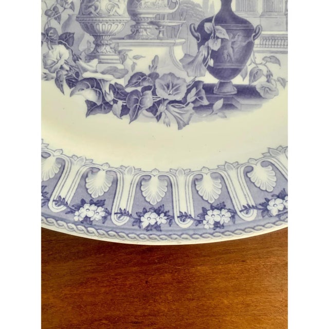 Ceramic 19th Century Blue and White Ironstone Transferware Platter For Sale - Image 7 of 9