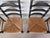 Hitchcock L Hitchcock Harvest Stenciled Black Ladder Back Rush Bottom Dining Chairs - Set of 8 For Sale - Image 4 of 18