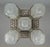 Hettier & Vincent French Art Deco Chandelier 1930s - Geometric Glass & Nickeled Bronze For Sale - Image 6 of 13