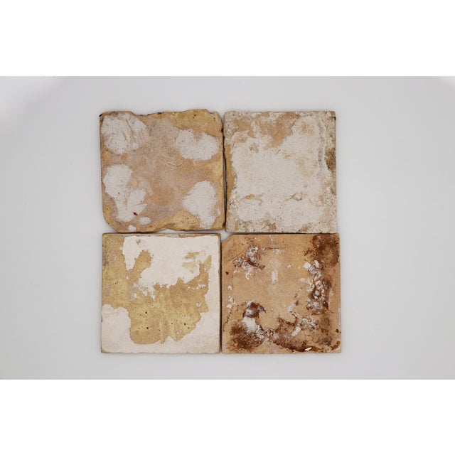 18th Century Set of Four Delft Tiles, Earthenware For Sale - Image 6 of 9