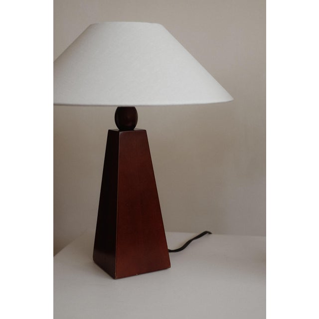 Mid-Century Modern Timeless Elegance Wooden Table Lamp For Sale - Image 3 of 12