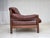 Swedish 2-Seater Sofa in Brown Leather and Dark Beech, 1970s For Sale - Image 4 of 18