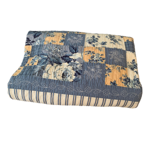Vintage All Cotton Floral Patchwork Quilt